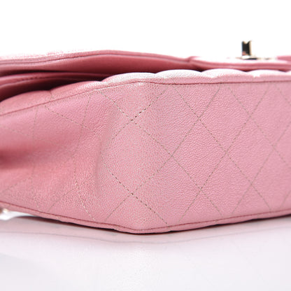 Chanel Iridescent Caviar Quilted Medium Double Flap Rose Pink 8 of 10