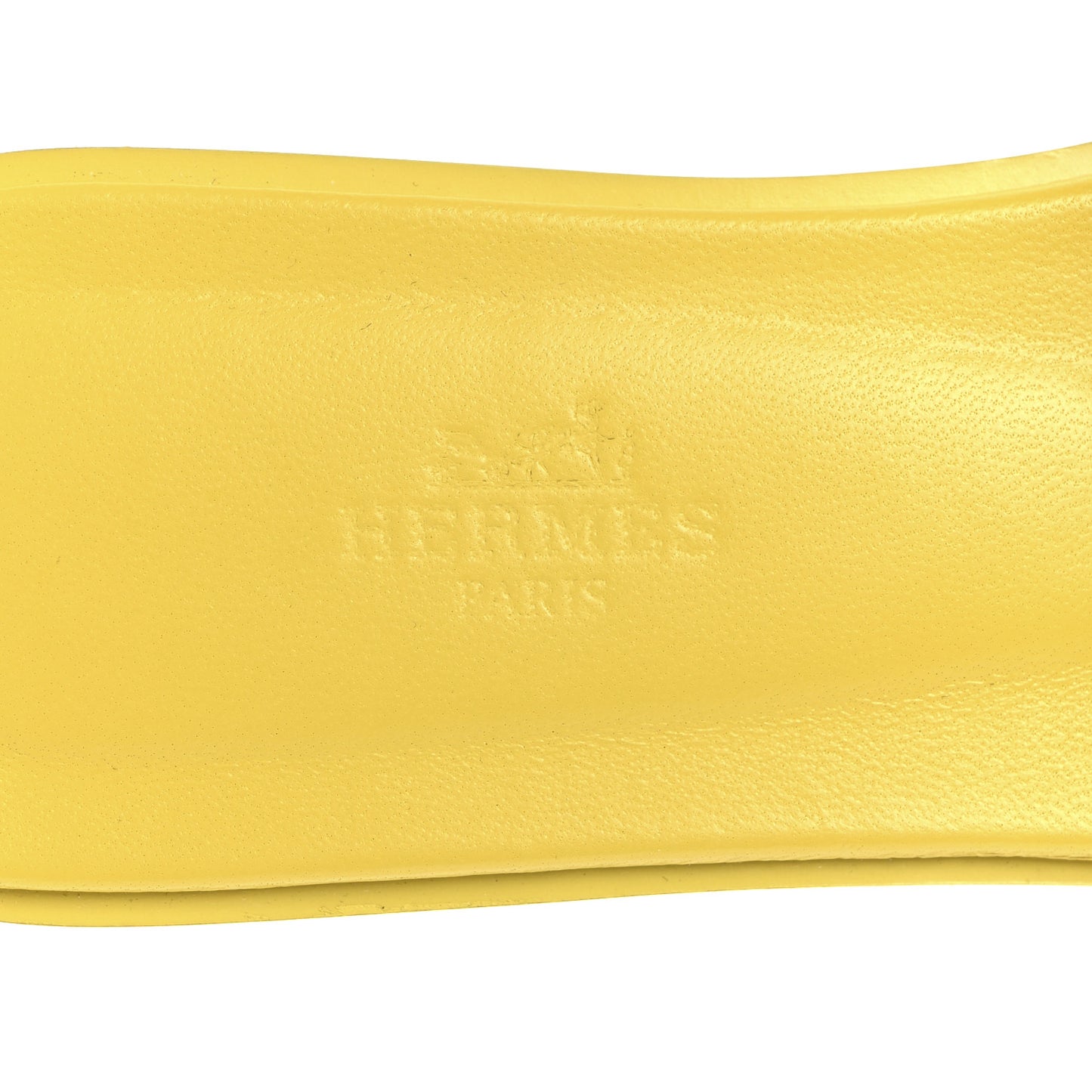 Box Calfskin Oran Sandals 36.5 Jaune Citron