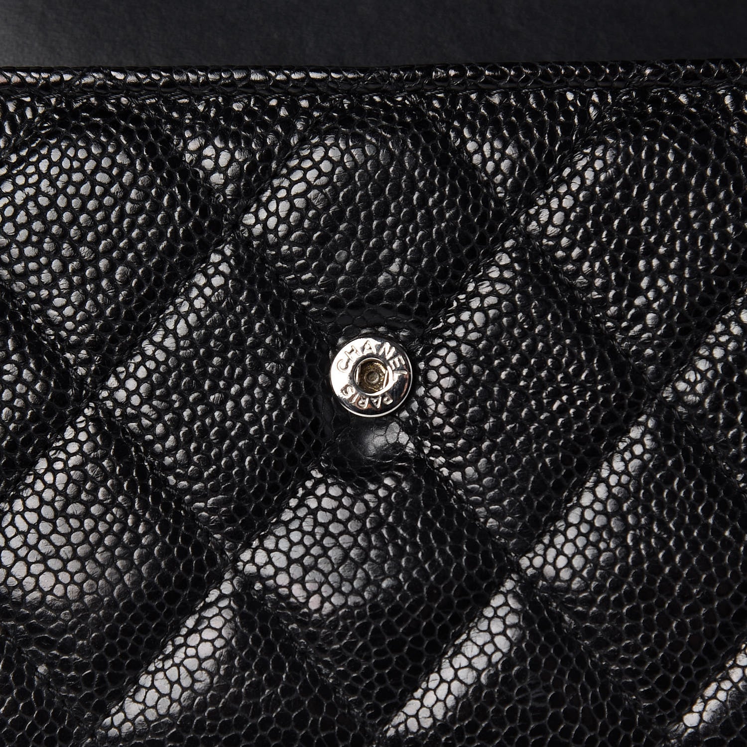 Chanel Caviar Quilted Large Boy Gusset Flap Wallet Black 15 of 16