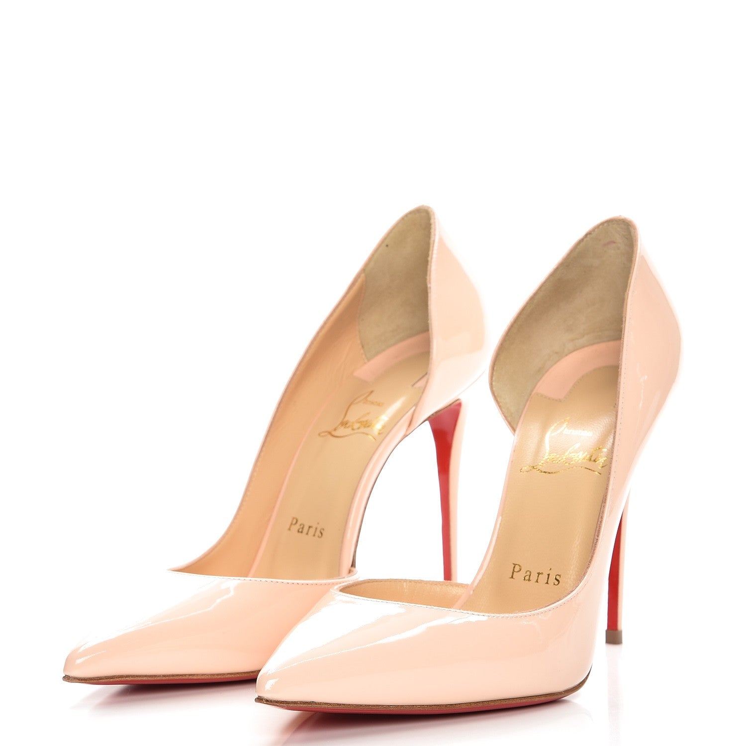 Christian Louboutin Patent Iriza 100 Pumps 37.5 Poudre 3 of 10