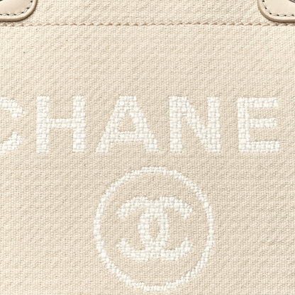 Chanel Mixed Fibers Small Deauville Tote White 11 of 11