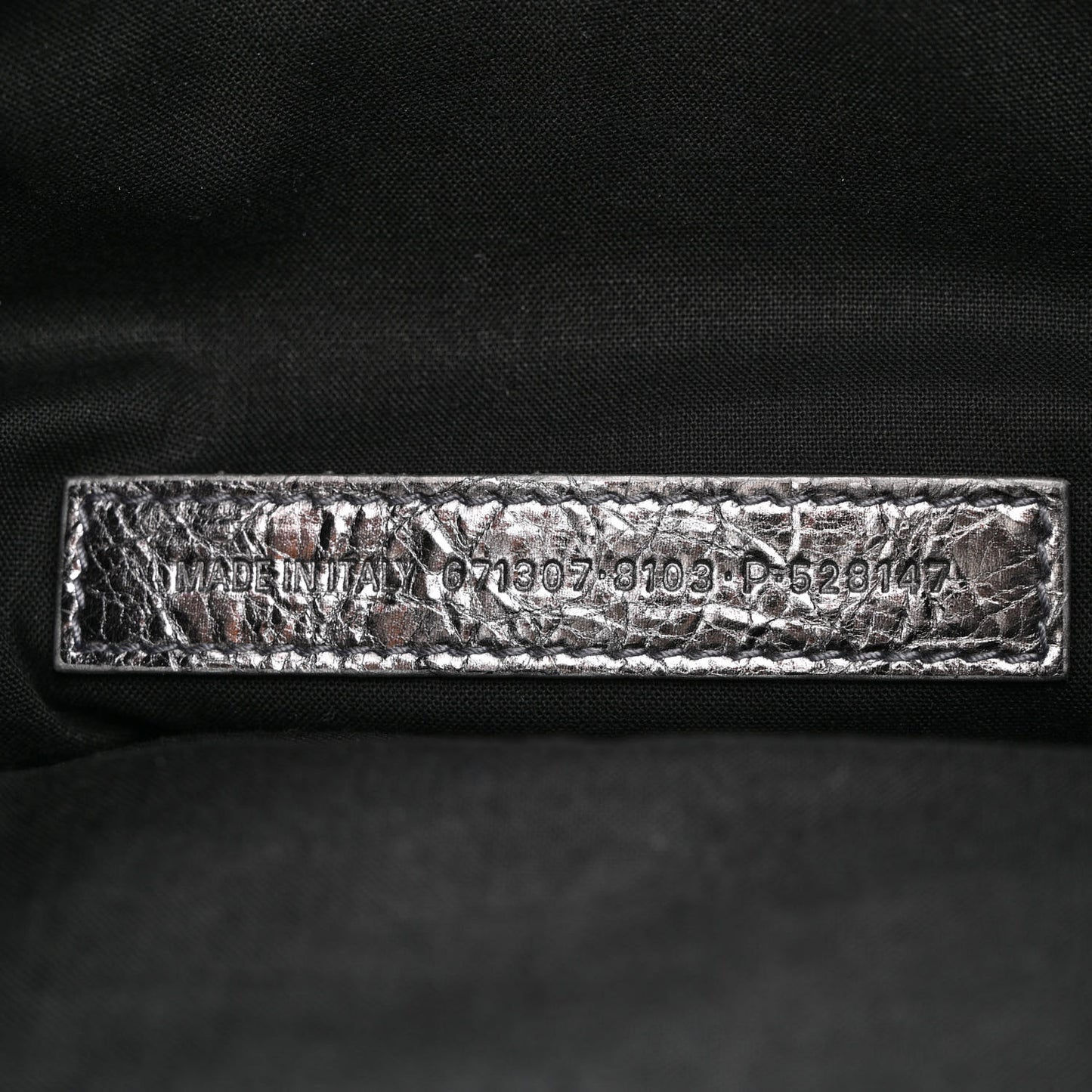Metallic Agneau Arena Small Le Cagole Shoulder Bag Silver