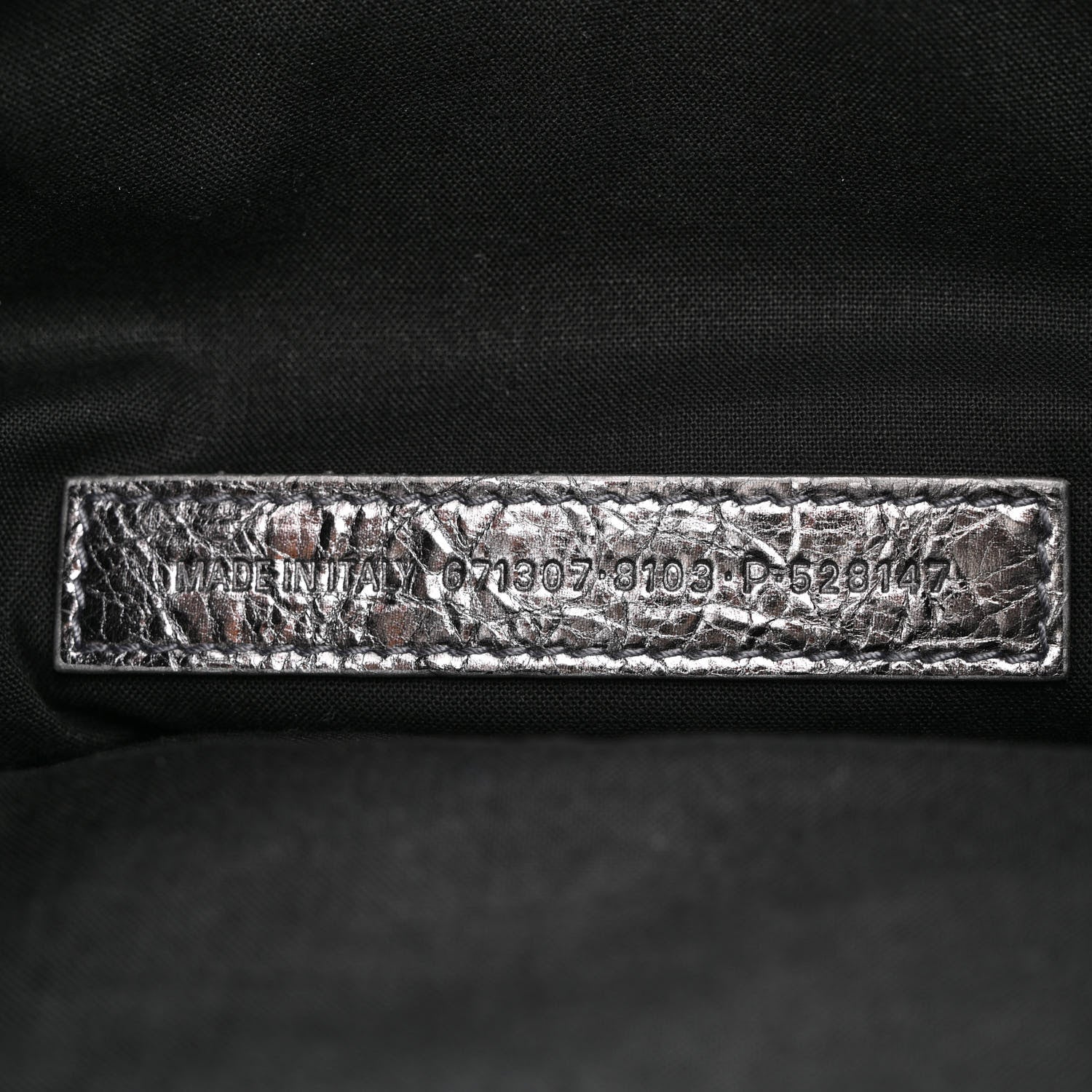 Balenciaga Metallic Agneau Arena Small Le Cagole Shoulder Bag Silver 7 of 10