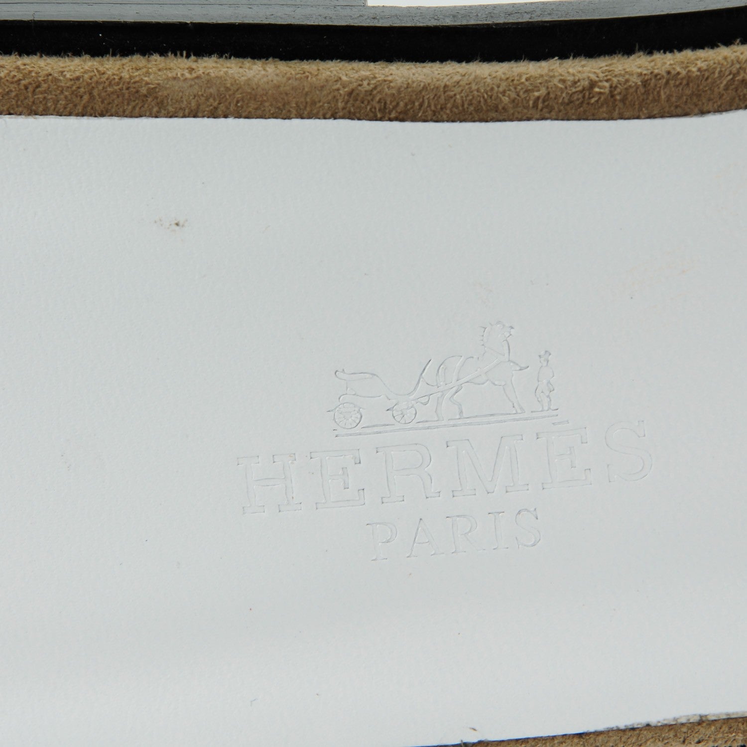 Hermes Suede Goatskin Nappa Calfskin Oran Sandals 39 Ginger White 8 of 8