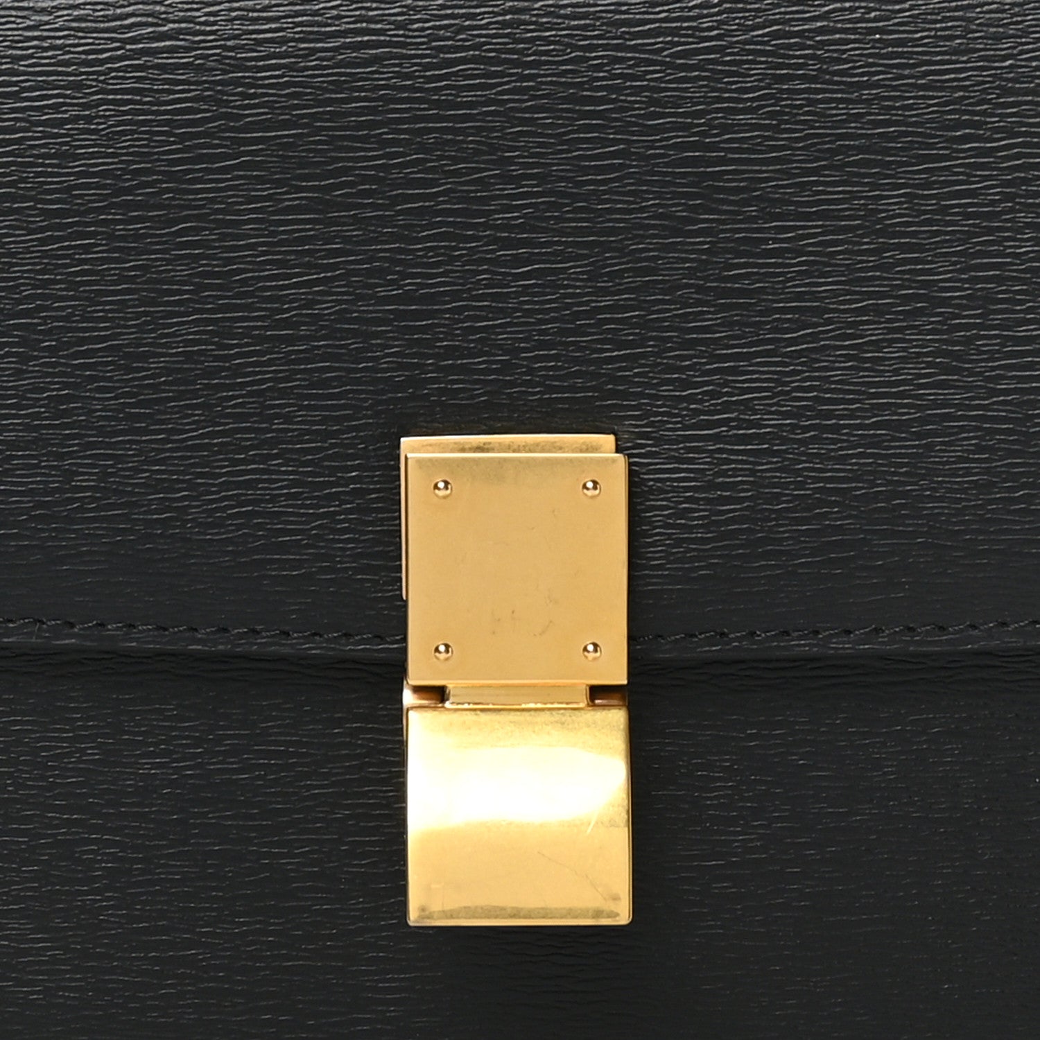 Celine Liege Calfskin Teen Classic Box Flap Bag Black 7 of 9