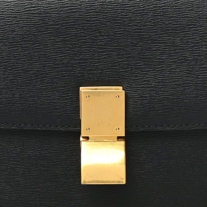 Celine Liege Calfskin Teen Classic Box Flap Bag Black 7 of 9