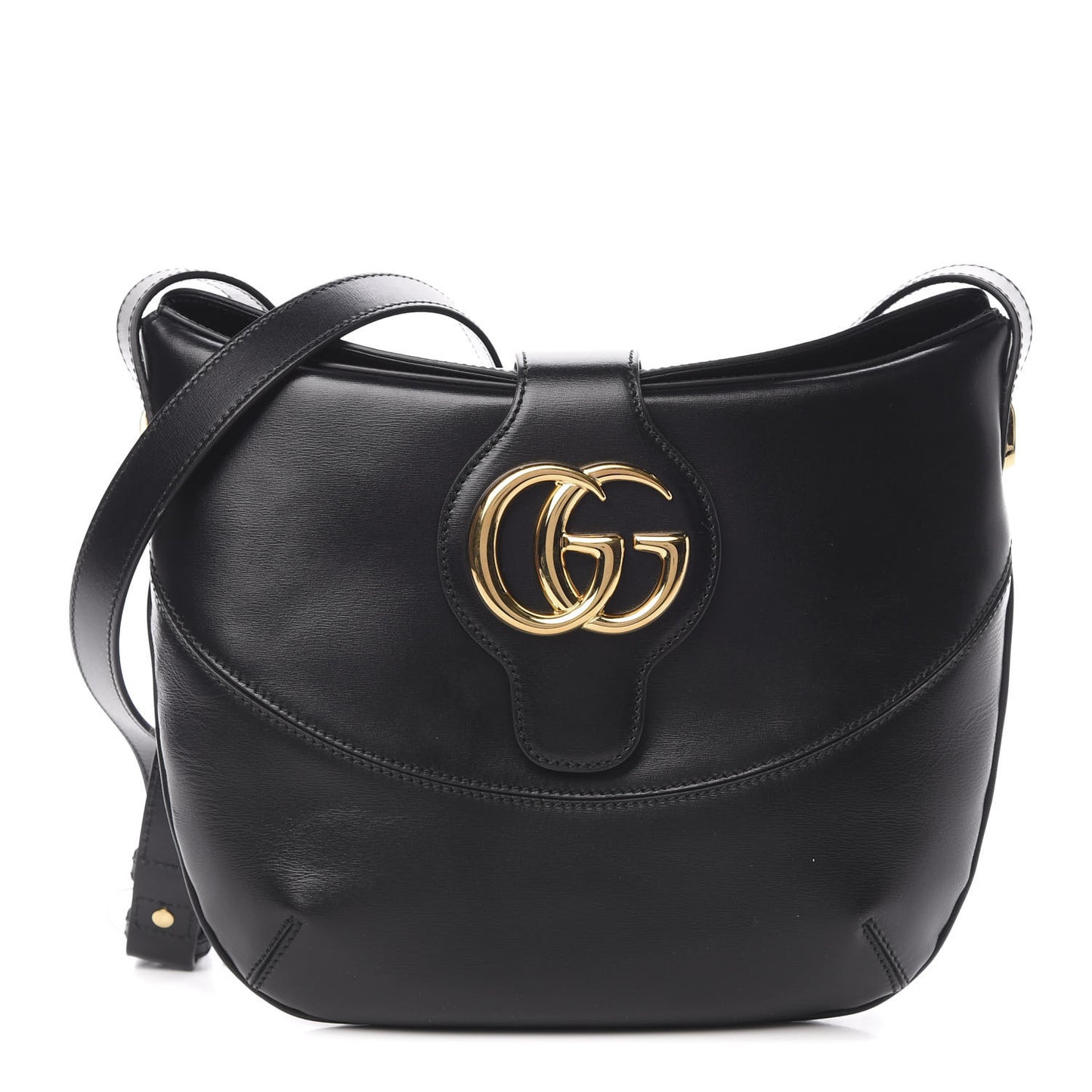 Calfskin Medium Arli Shoulder Bag Black