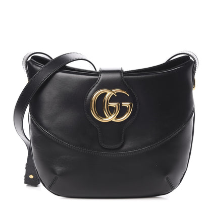 Gucci Calfskin Medium Arli Shoulder Bag Black 1 of 11