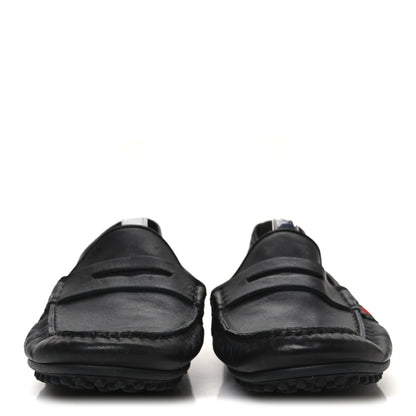 Gucci Nappa Web Mens Kanye Driver Loafers 8.5 Black 3 of 11