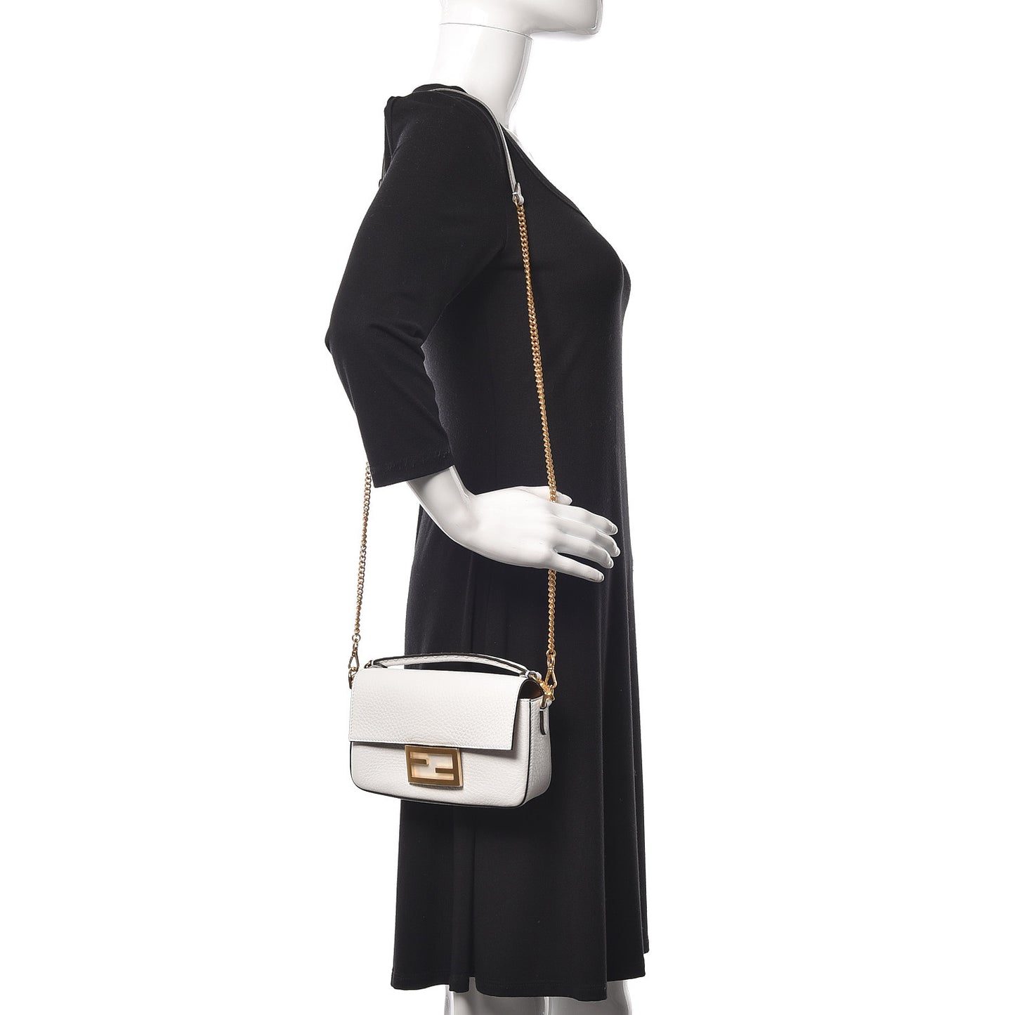 Cuoio Romano Mini Baguette White