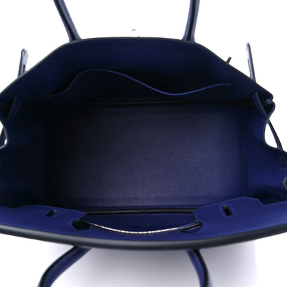 Hermes Swift Epsom Tressage Birkin 30 Bleu Encre Bleu Du Nord Gold 5 of 11