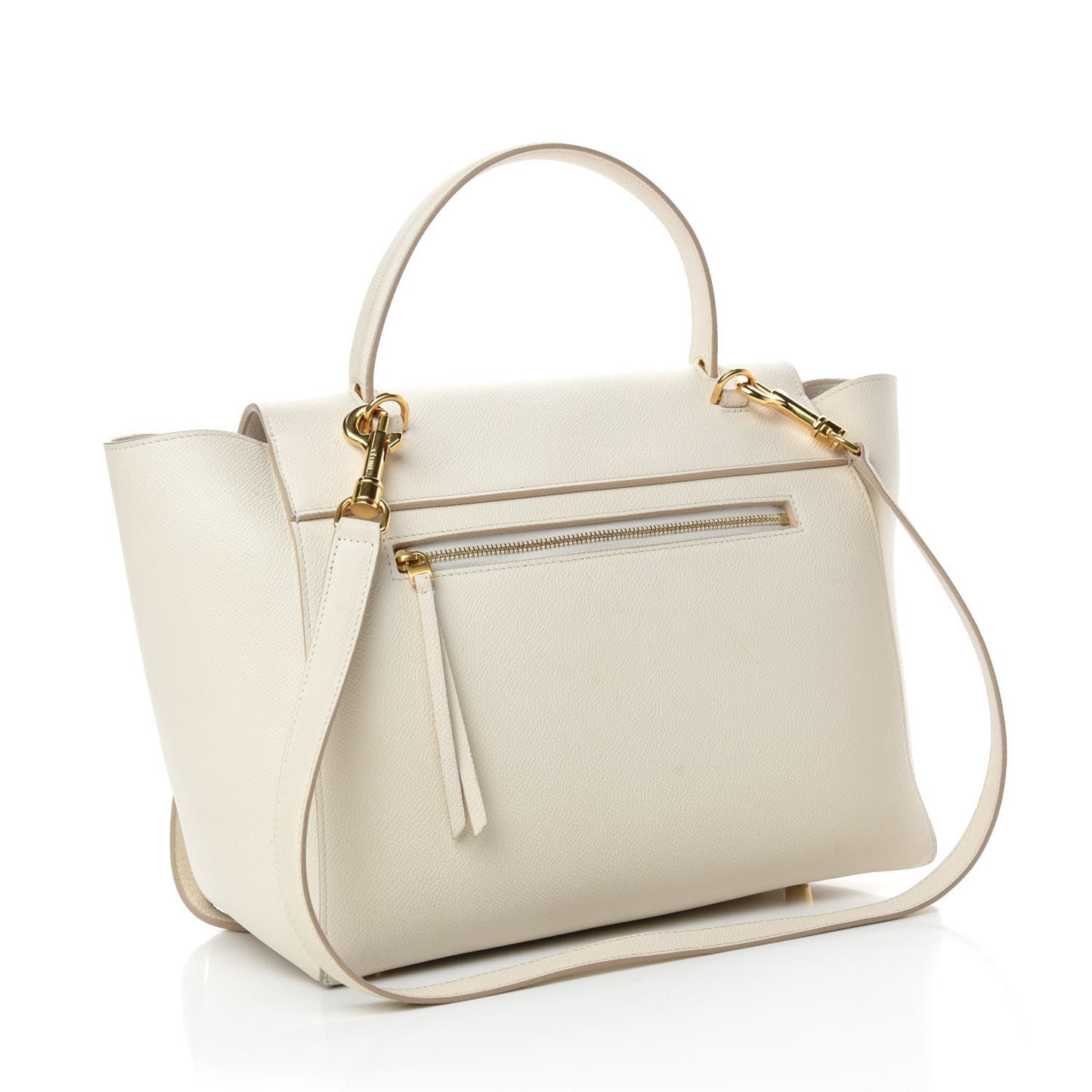 Grained Calfskin Mini Belt Bag White