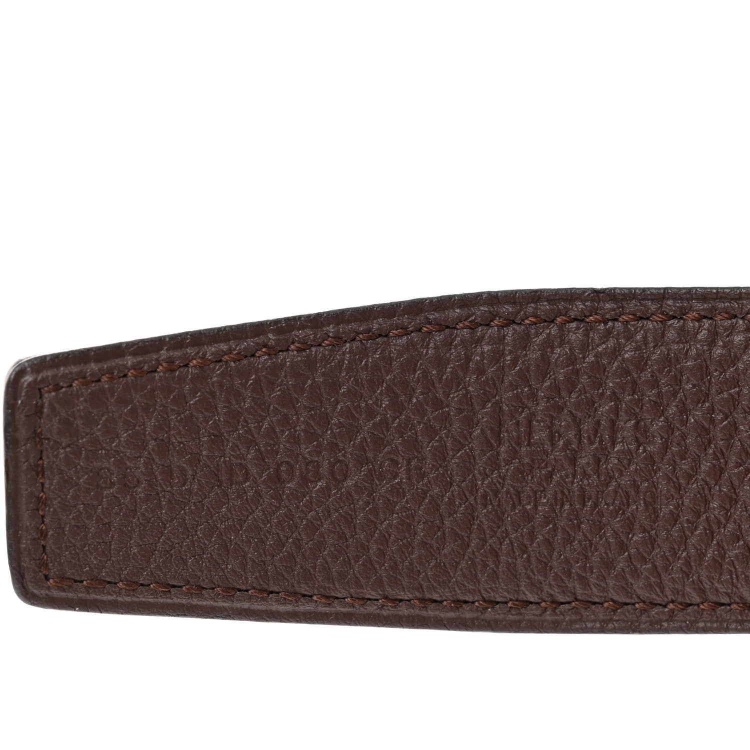 Hermes Box Togo 32mm H Belt 85 34 Black Chocolate 3 of 7