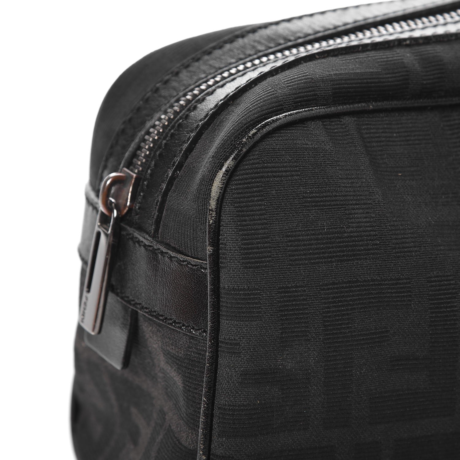 Fendi Zucca Zip Top Tote Black 9 of 11