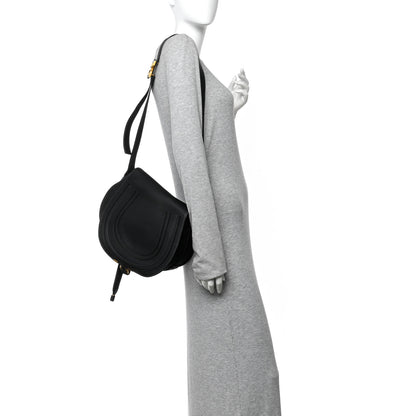 Chloe Calfskin Medium Marcie Round Crossbody Bag Black 2 of 9