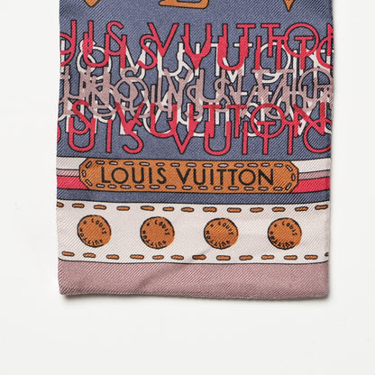 Louis Vuitton Silk Monogram Map Bandeau Quetsche 3 of 5