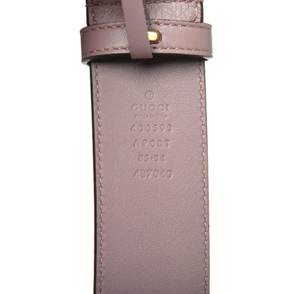 Gucci Calfskin Double G 40mm Belt 85 34 Porcelain Rose 3 of 6