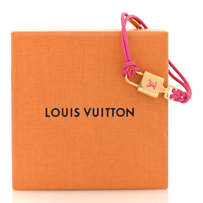 Louis Vuitton Calfskin LV Padlock Bracelet Pink 5 of 5