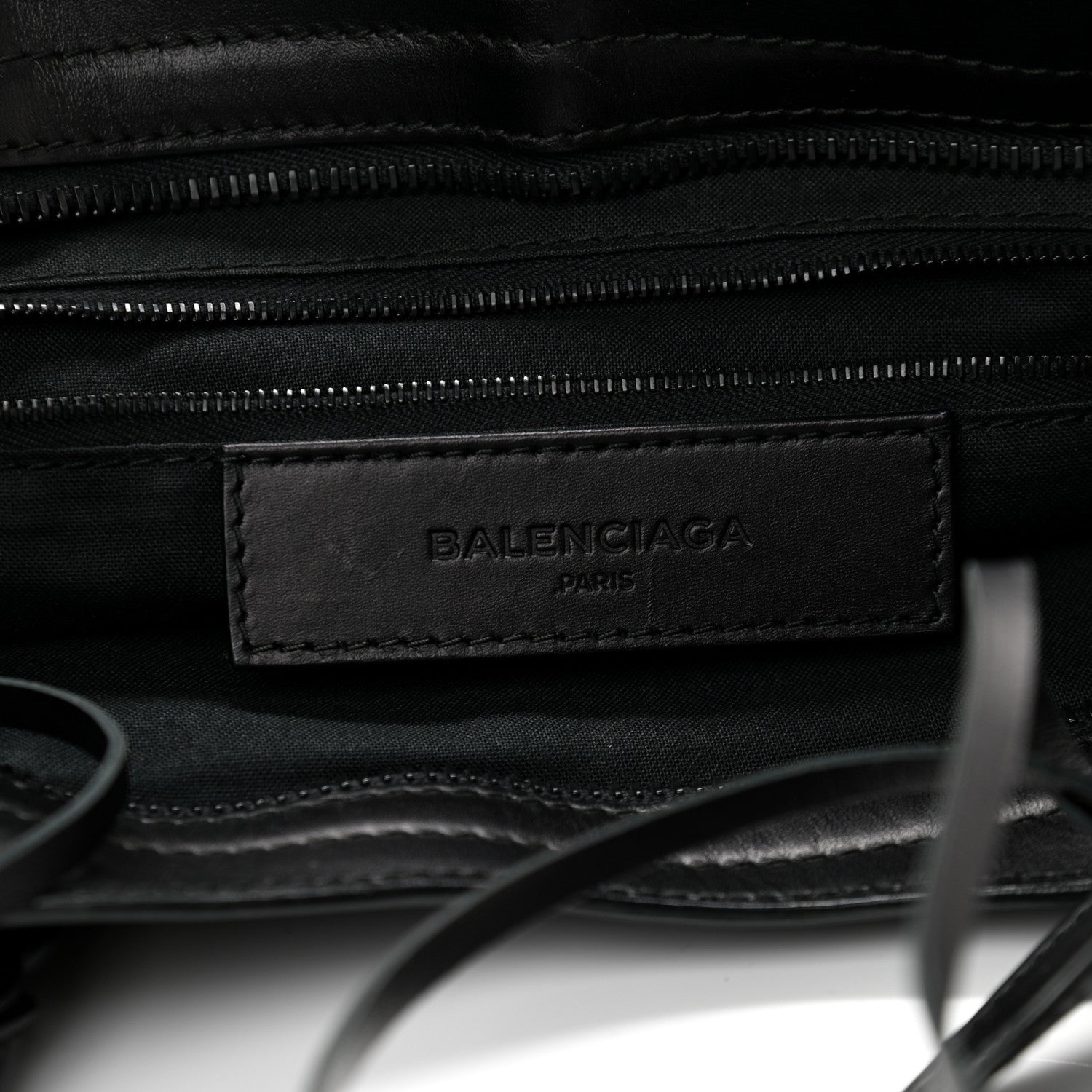 Balenciaga Patent Embossed Classic Hardware City Black 7 of 13
