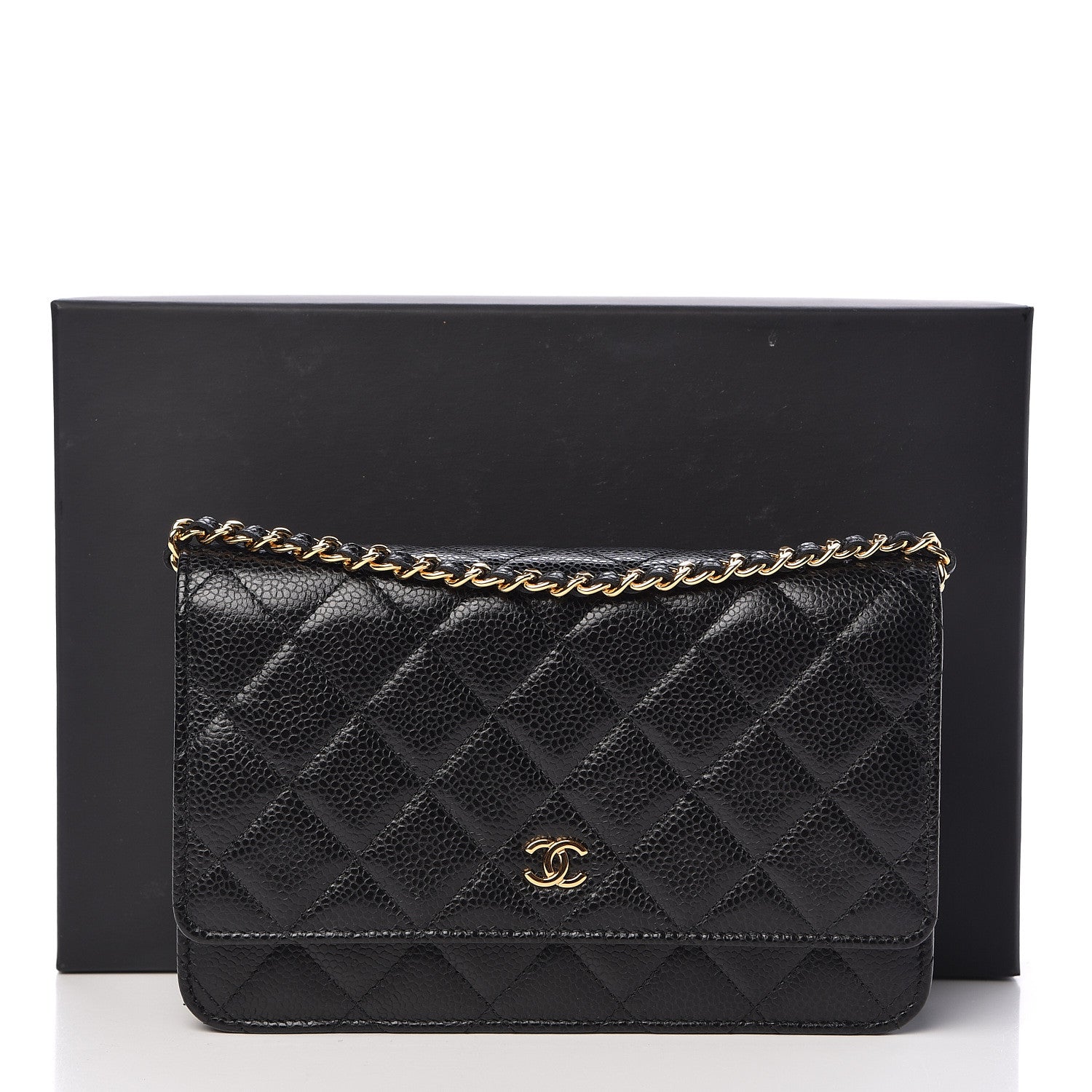 Chanel Caviar Quilted Wallet On Chain WOC Black 11 of 11