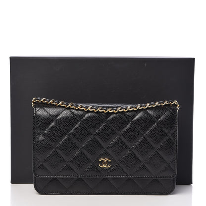 Chanel Caviar Quilted Wallet On Chain WOC Black 11 of 11