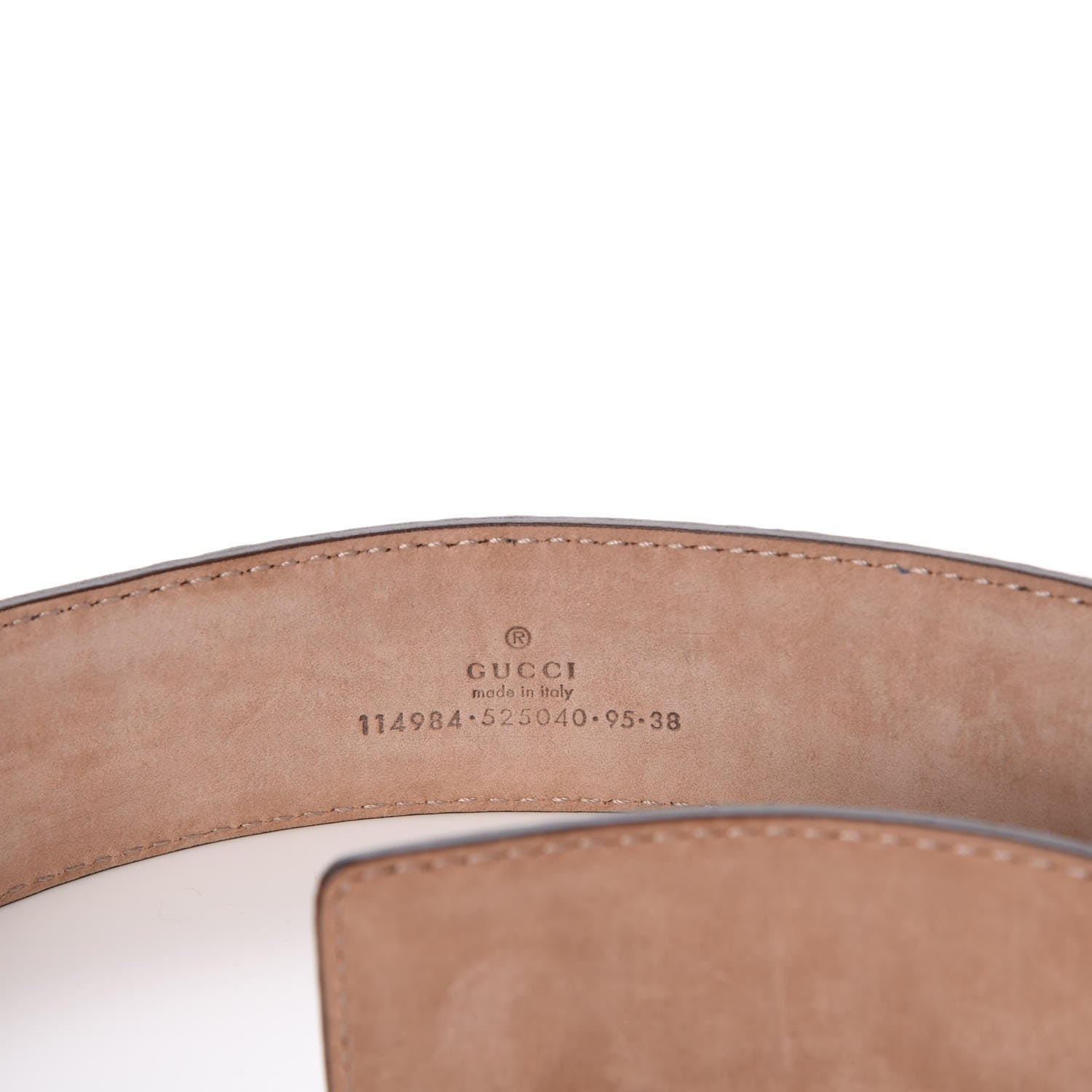 Gucci Guccissima Interlocking G Belt 95 38 Light Blue 6 of 7