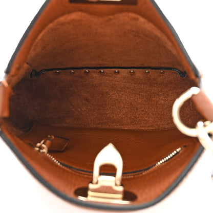 Valentino Garavani Pebbled Calfskin Mini Rockstud Flip-Lock Messenger Bag Light Cuir 5 of 11