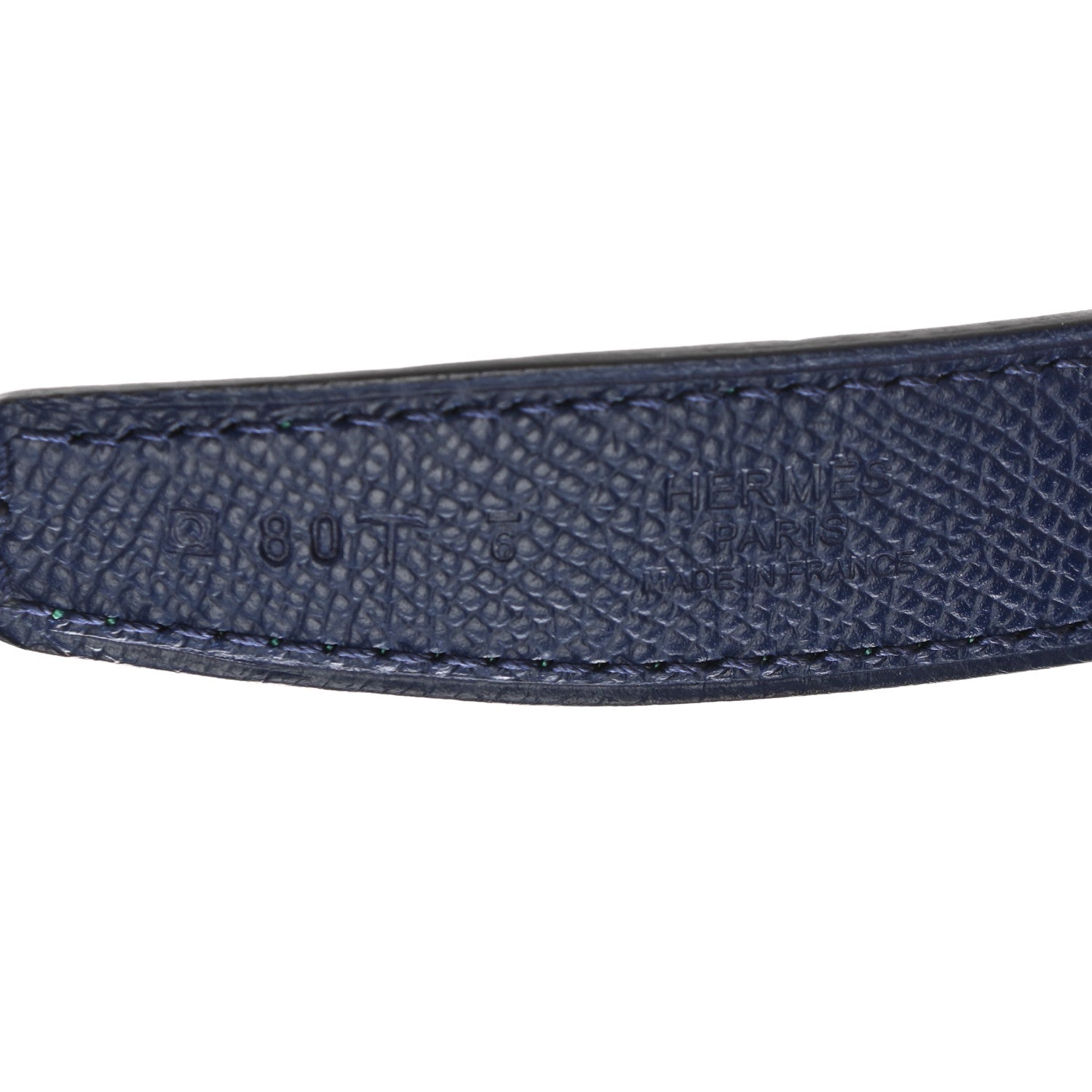 Hermes Swift Epsom 32mm Belt Strap 80 Malachite Bleu Saphir 6 of 7