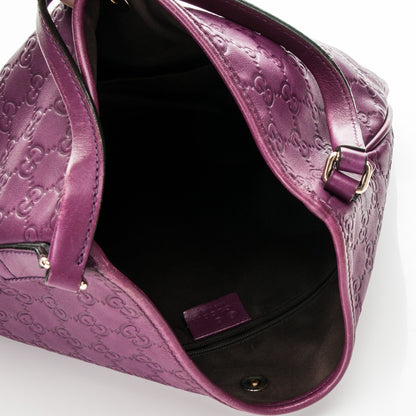 Gucci Guccissima Medium New Britt Hobo Purple 5 of 7