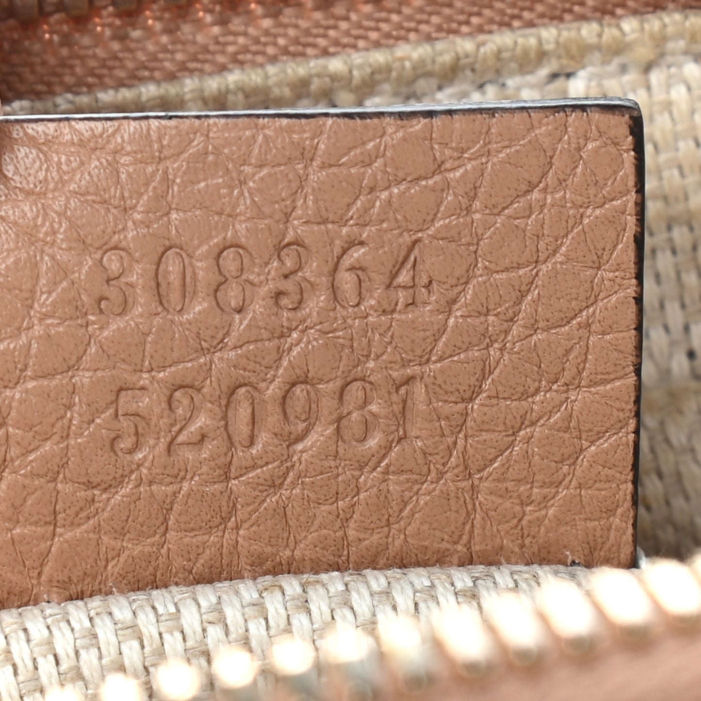 Pebbled Calfskin Small Soho Disco Bag Rose Beige