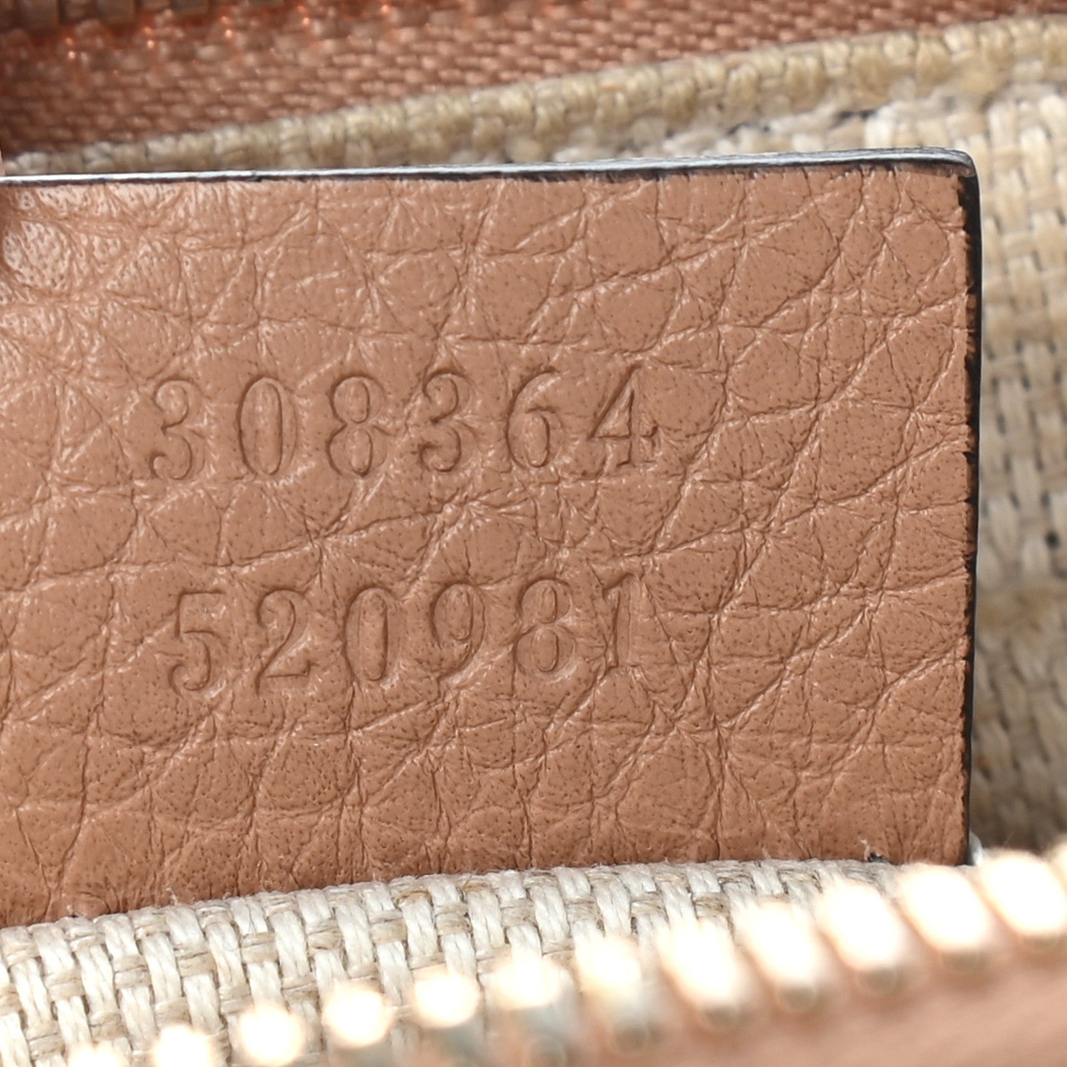 Gucci Pebbled Calfskin Small Soho Disco Bag Rose Beige 7 of 10
