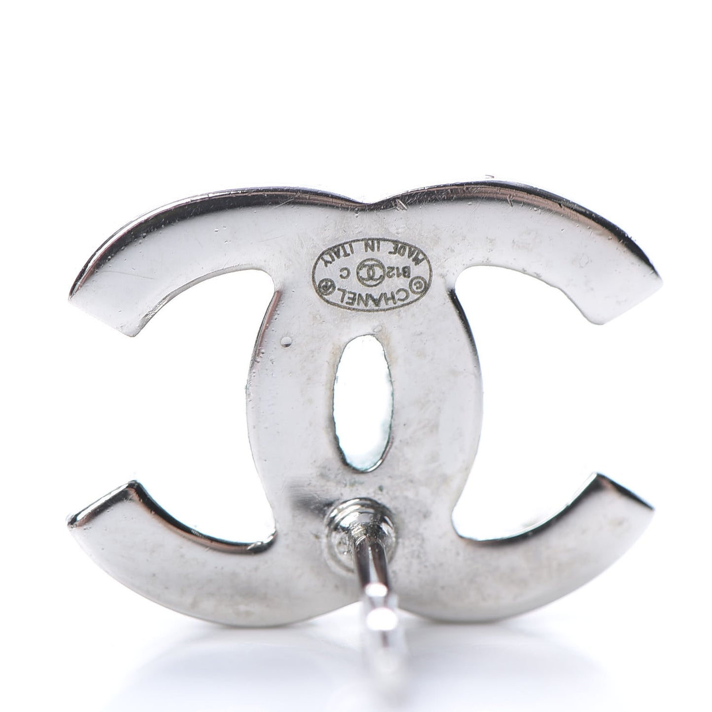 Crystal CC Earrings Silver