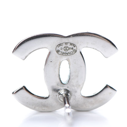 Chanel Crystal CC Earrings Silver 4 of 4