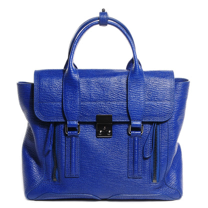 3.1 Phillip Lim 3.1 Leather Medium Pashli Satchel Cobalt Blue 1 of 12