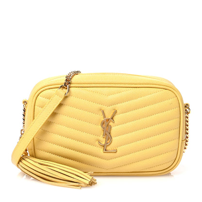 Saint Laurent Grain De Poudre Matelasse Monogram Mini Lou Camera Bag Sunflower 1 of 14