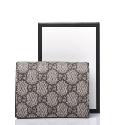 Gucci GG Supreme Monogram Card Case Beige 10 of 10