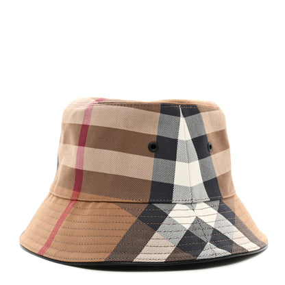 Burberry Technical Cotton Giant Check Bucket Hat M 1 of 9