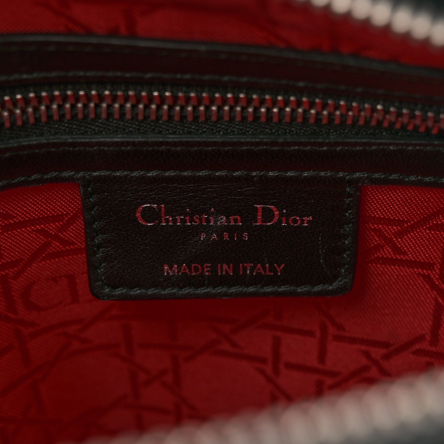 Christian Dior Lambskin Cannage Medium Lady Dior Black 6 of 12