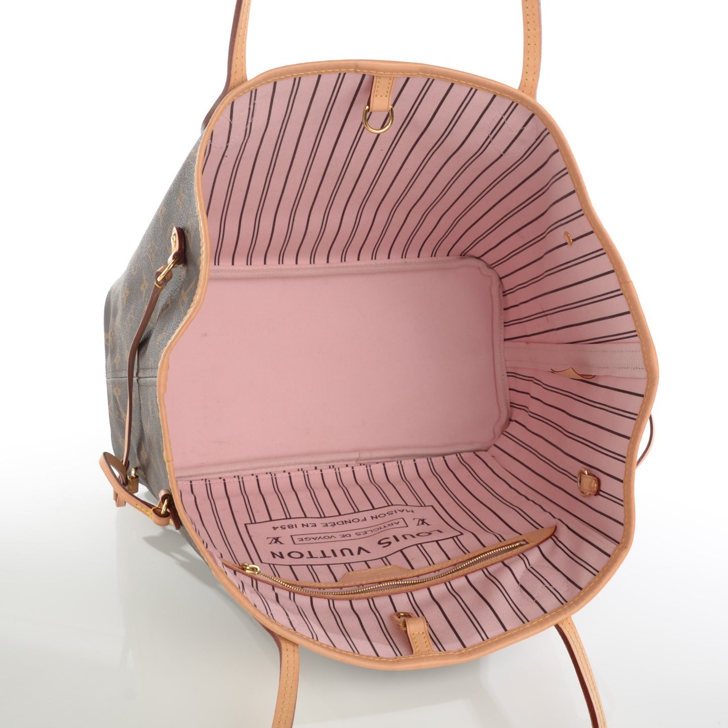 Monogram Neo Neverfull MM Rose Ballerine