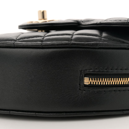 Chanel Lambskin Quilted CC In Love Heart Bag Black 10 of 11