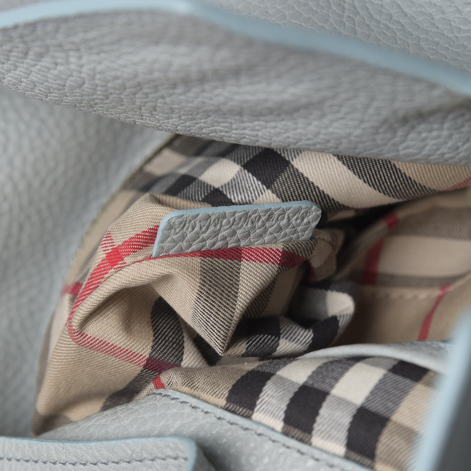 Burberry Grainy Calfskin Medium Cale Hobo Sky Blue 7 of 13