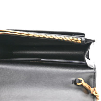 Saint Laurent Calfskin Monogram Sunset Chain Wallet Black 5 of 9