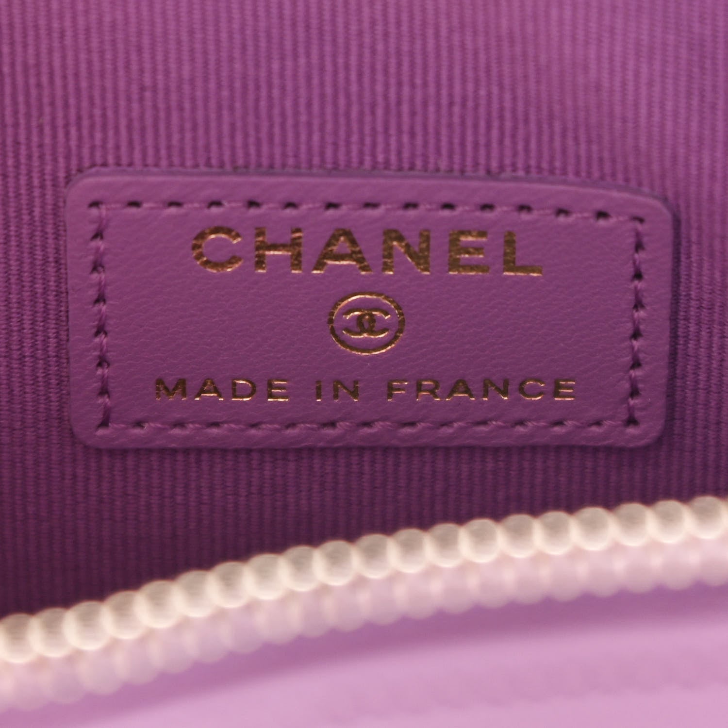 Chanel Lambskin Quilted CC In Love Heart Clutch With Chain Purple 6 of 12