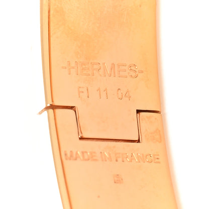 Hermes Enamel Narrow Clic Clac H Bracelet PM Rose Saumon 5 of 5