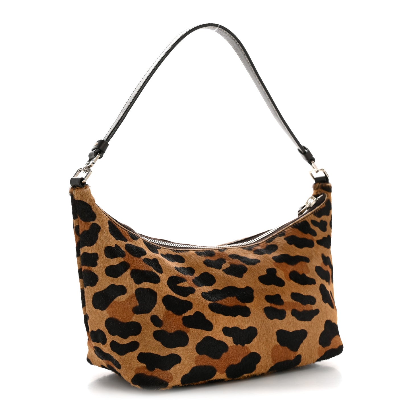 Calf Hair Leopard Print Bag