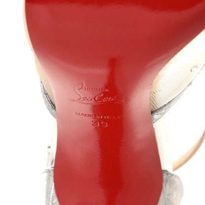 Christian Louboutin Rette Twistissima Strass 100 Pumps 39 Crystal 6 of 7