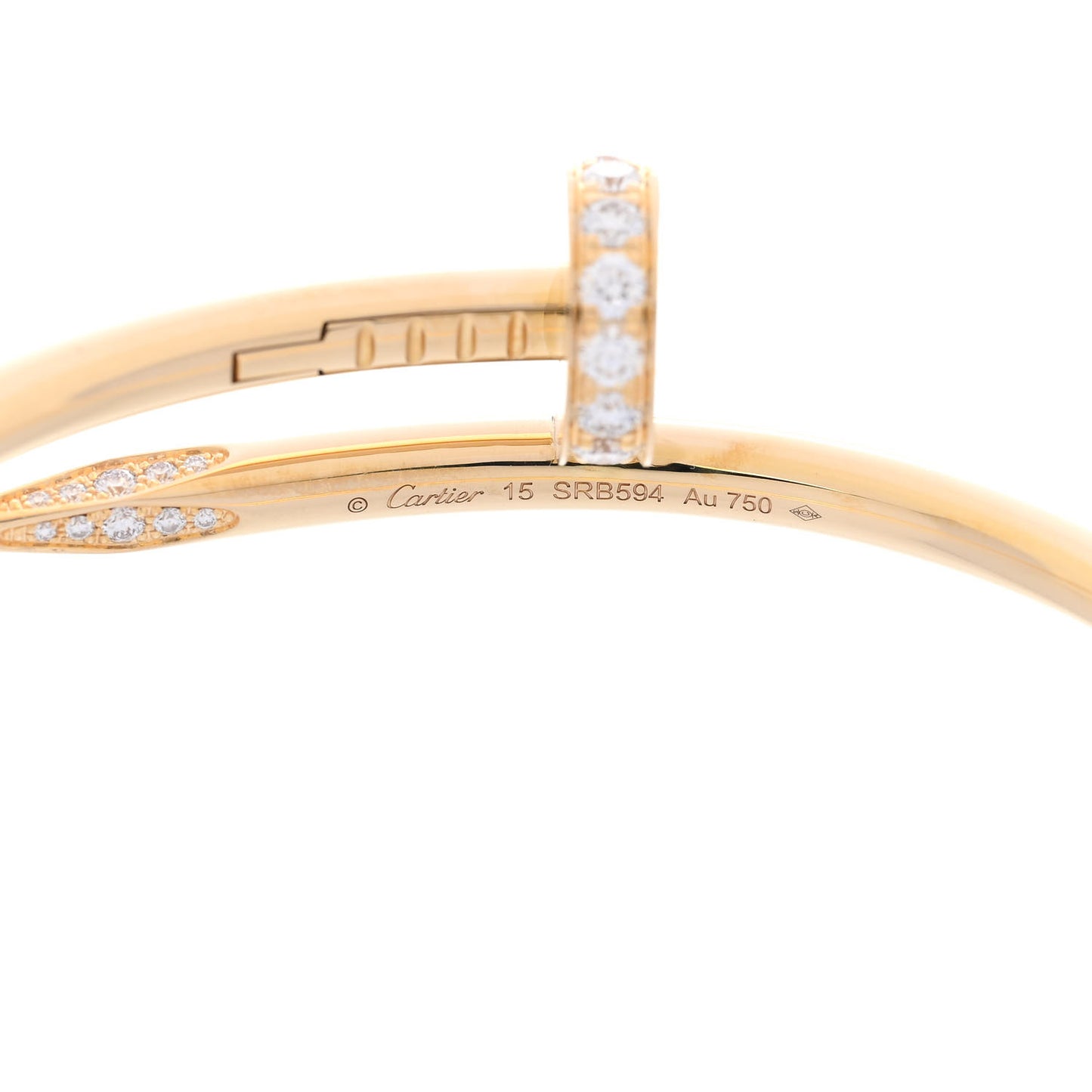 18K Yellow Gold Diamond Juste Un Clou Bracelet 15