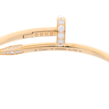 Cartier 18K Yellow Gold Diamond Juste Un Clou Bracelet 15 4 of 6