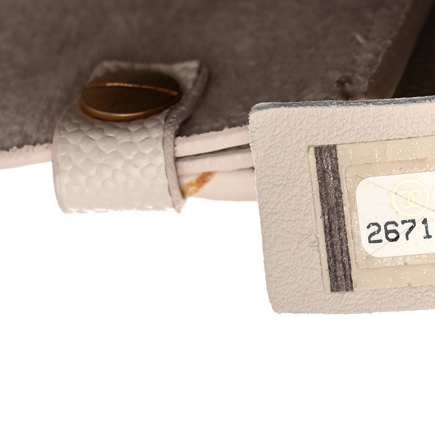 Caviar Small Studded Deauville Tote Ivory