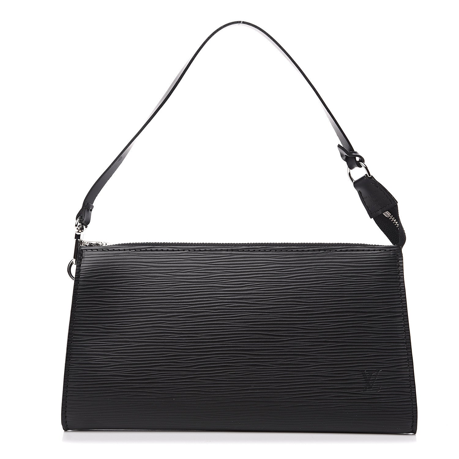 Louis Vuitton Epi Pochette Accessories 24 Black 1 of 6
